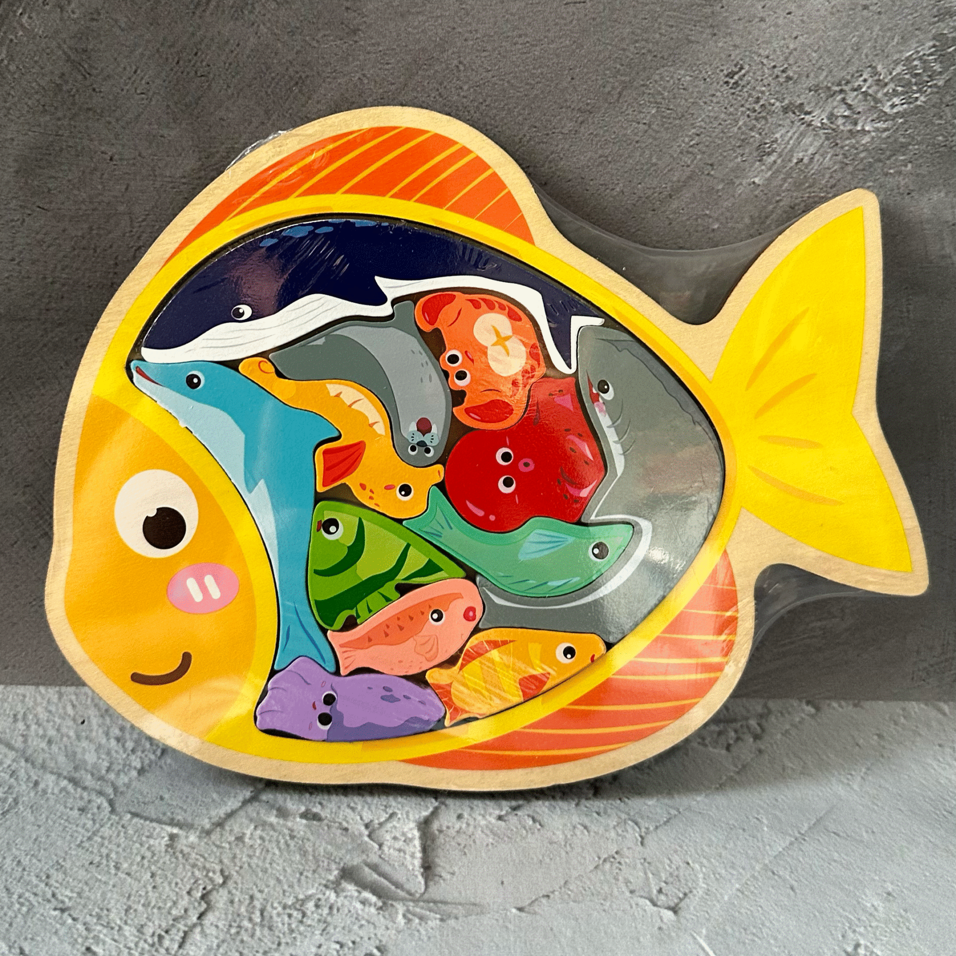 Дерев’яний 3D пазл риби